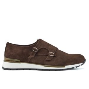 Chaussure Homme - Sneakers Dark Brown Camoscio