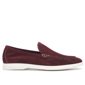 Mocassins Été Daim Italien – Camoscio Bordeaux