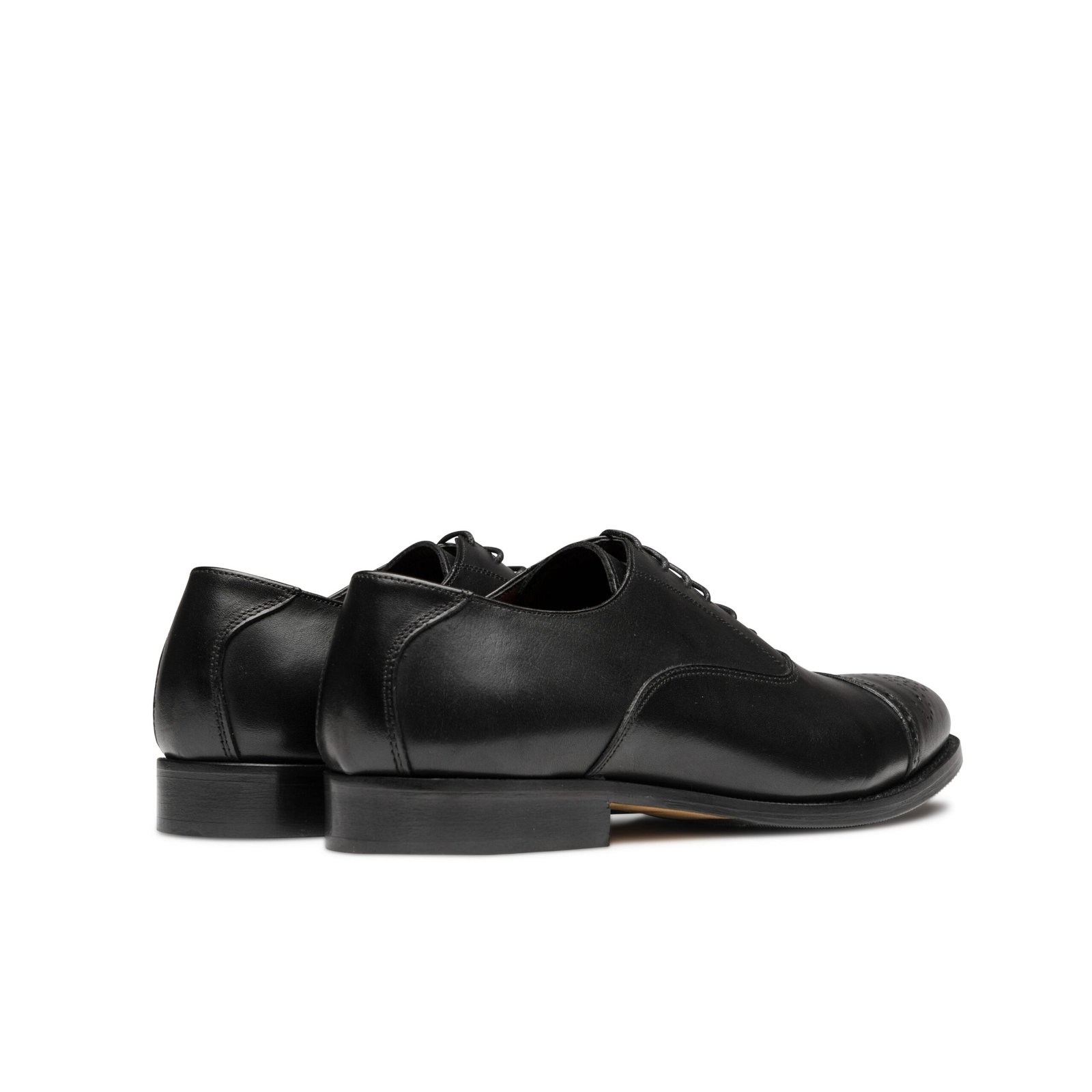 Rossonapoli Oxford Cap Toe Semi-Brogue · Cuir · Nero - Image 3