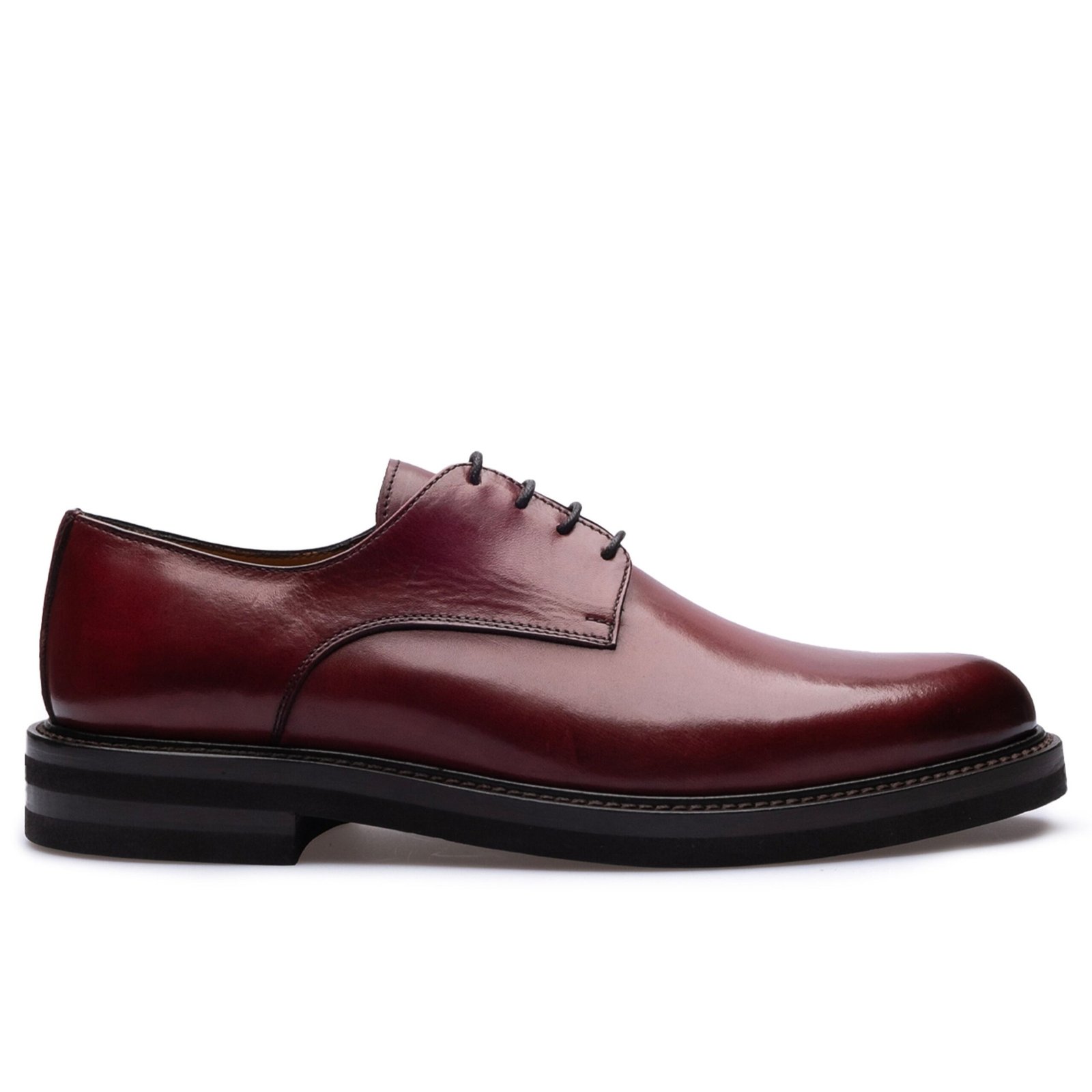 Rossonapoli Derby Vibram · Cuir · Bordeaux