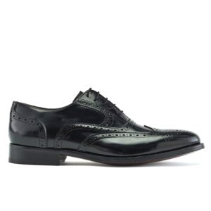 Rossonapoli Oxford Wingtip · Cuir Abrasivato · Nero