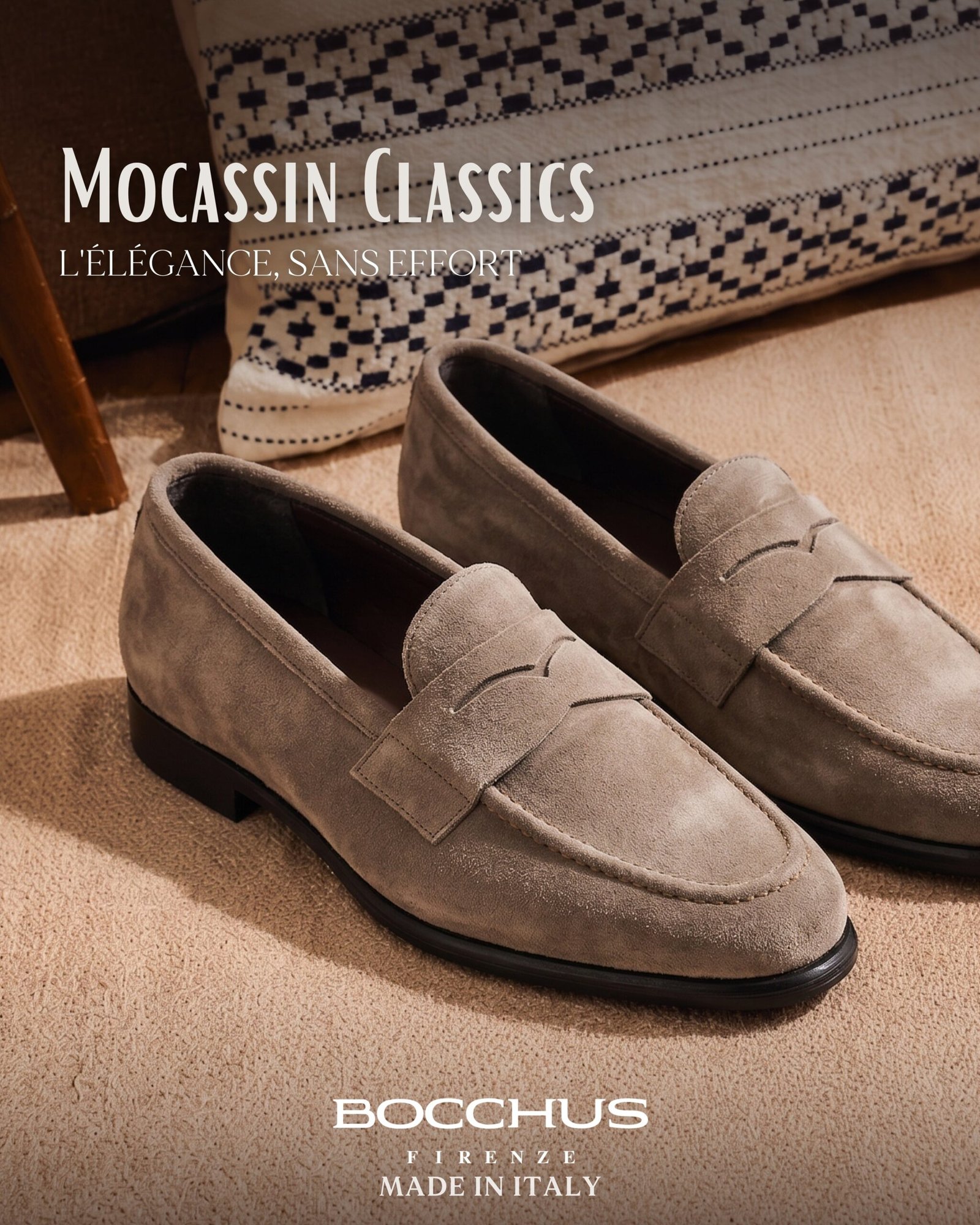 Penny Loafer · Veau Velours · Grigio - Image 4