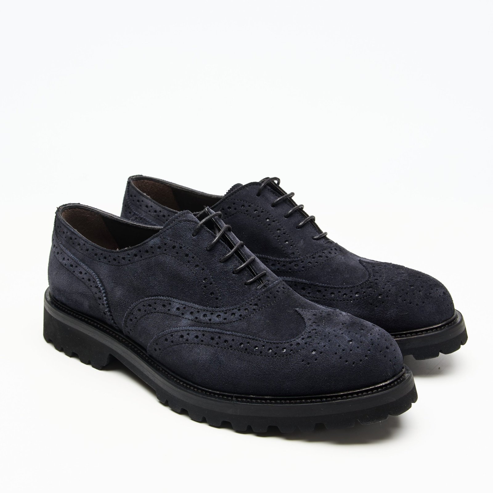 Oxford Wingtip · Veau Velours · Blu - Image 2