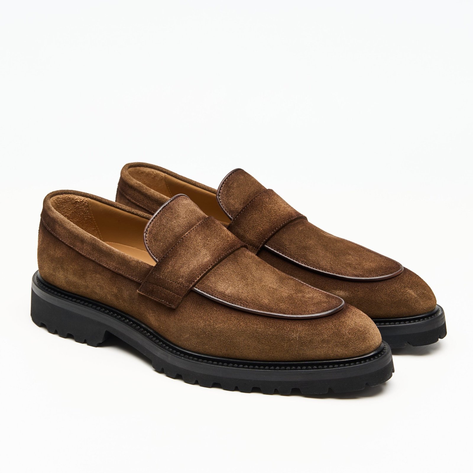 Mocassin Effet Délavé · Veau Velours · Stone - Image 2