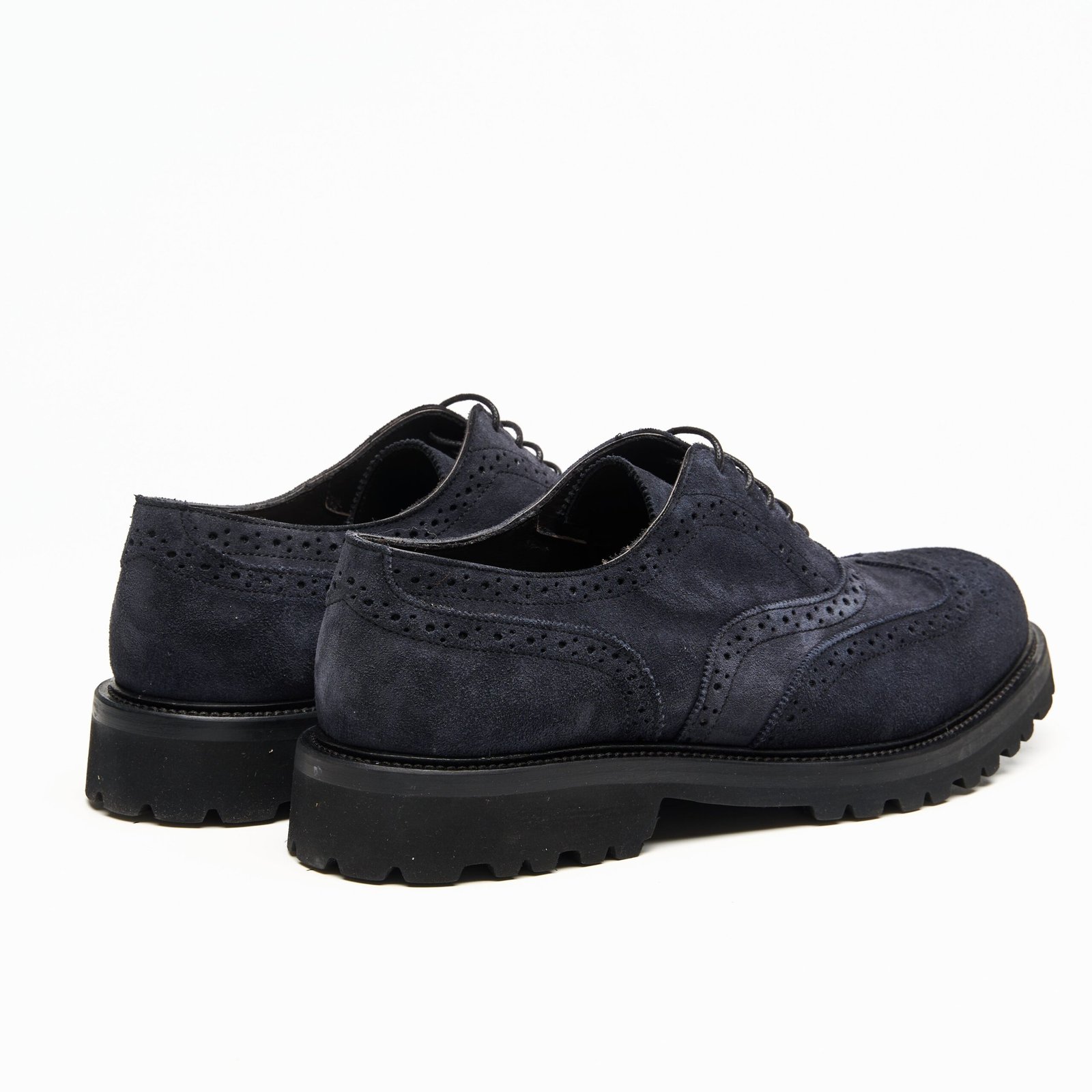 Oxford Wingtip · Veau Velours · Blu - Image 3