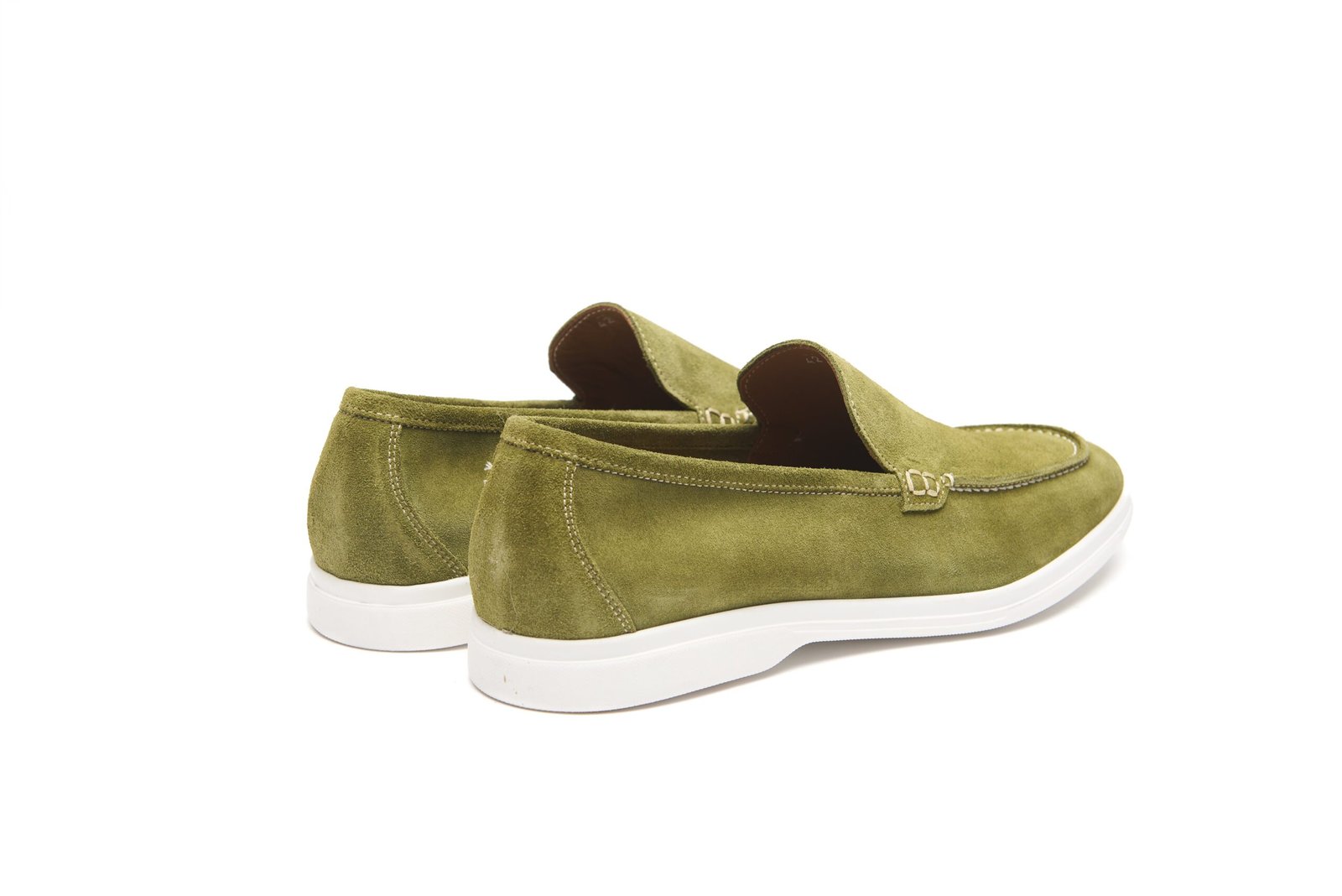Mocassins Été Daim Italien – Vert Kiwi - Image 3