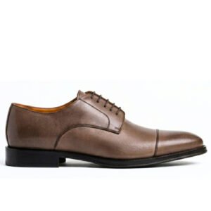 Derby Cap Toe · Cuir · Taupe
