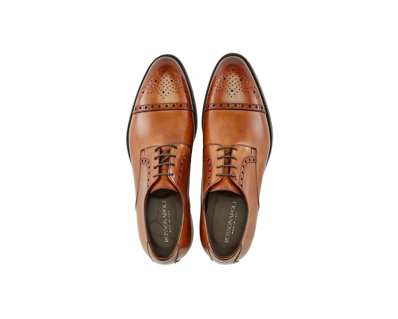 Rossonapoli Oxford Cap Toe · Cuir · Cuoio - Image 2
