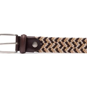 Ceinture Daim Elastic Crayon Marron
