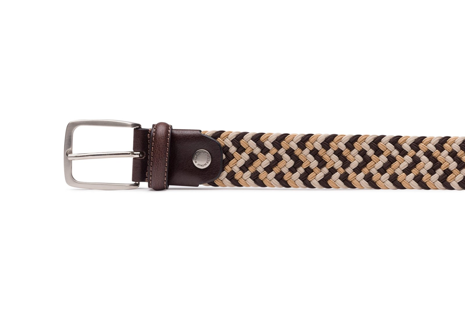 Ceinture Daim Elastic Crayon Marron