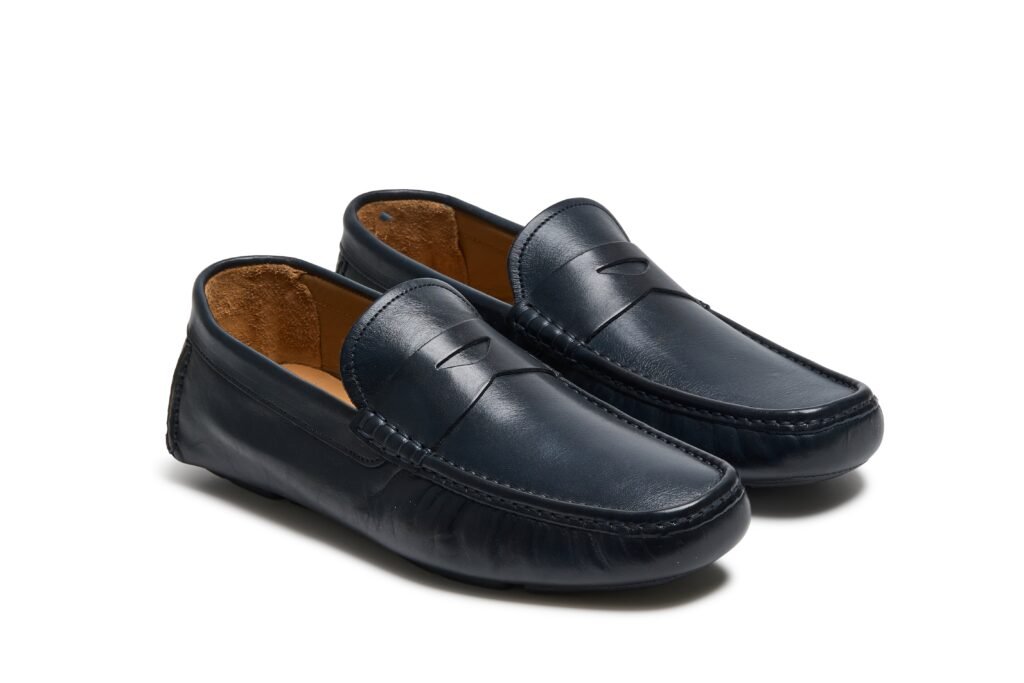 Trappeur Penny · Cuir de Veau · Blu