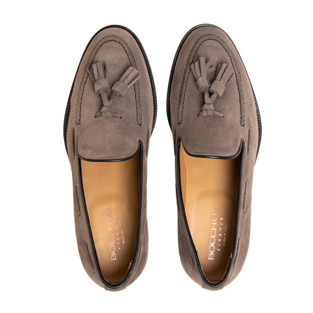 Chaussure Homme - Tassel Loafer Gris Daim - Image 3